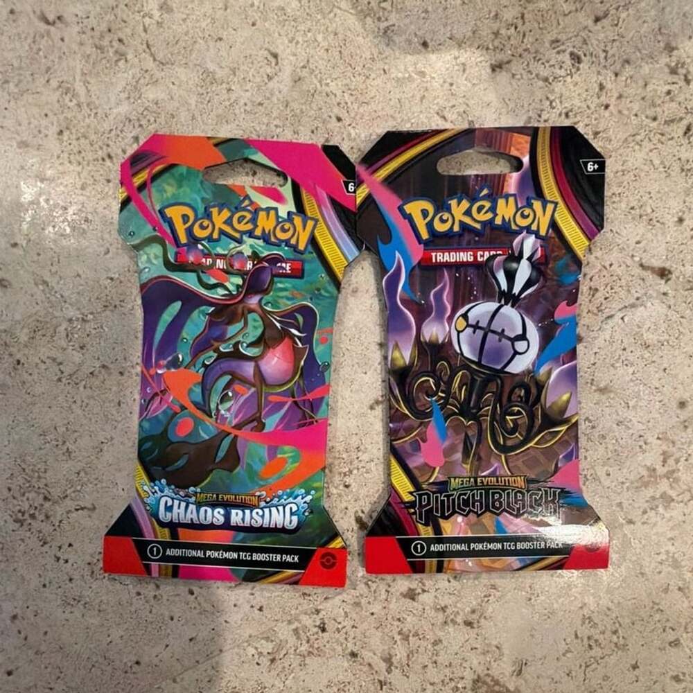 Pokemon Trading Card Game Chaos Rising Pitch Black Sleeved Booster Packs